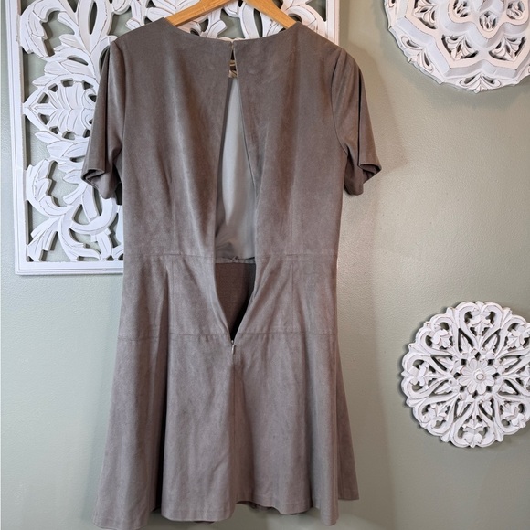 CeCe Mink Suede-Like Dress Gray Size 10 - Picture 7 of 7